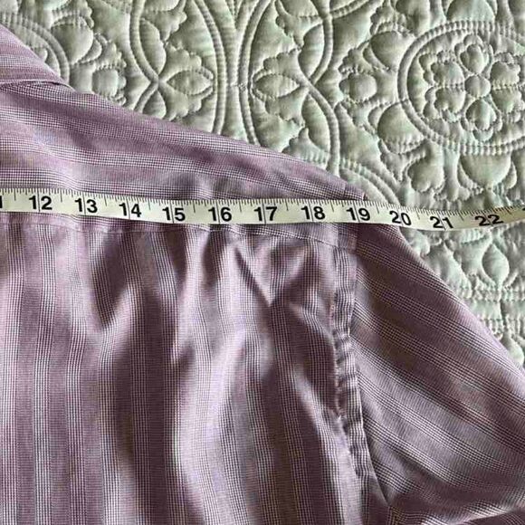 Hugo Boss Men's Regular Fit Pastel Purple Cotton Dress Shirt 41 16 - Picture 10 of 11